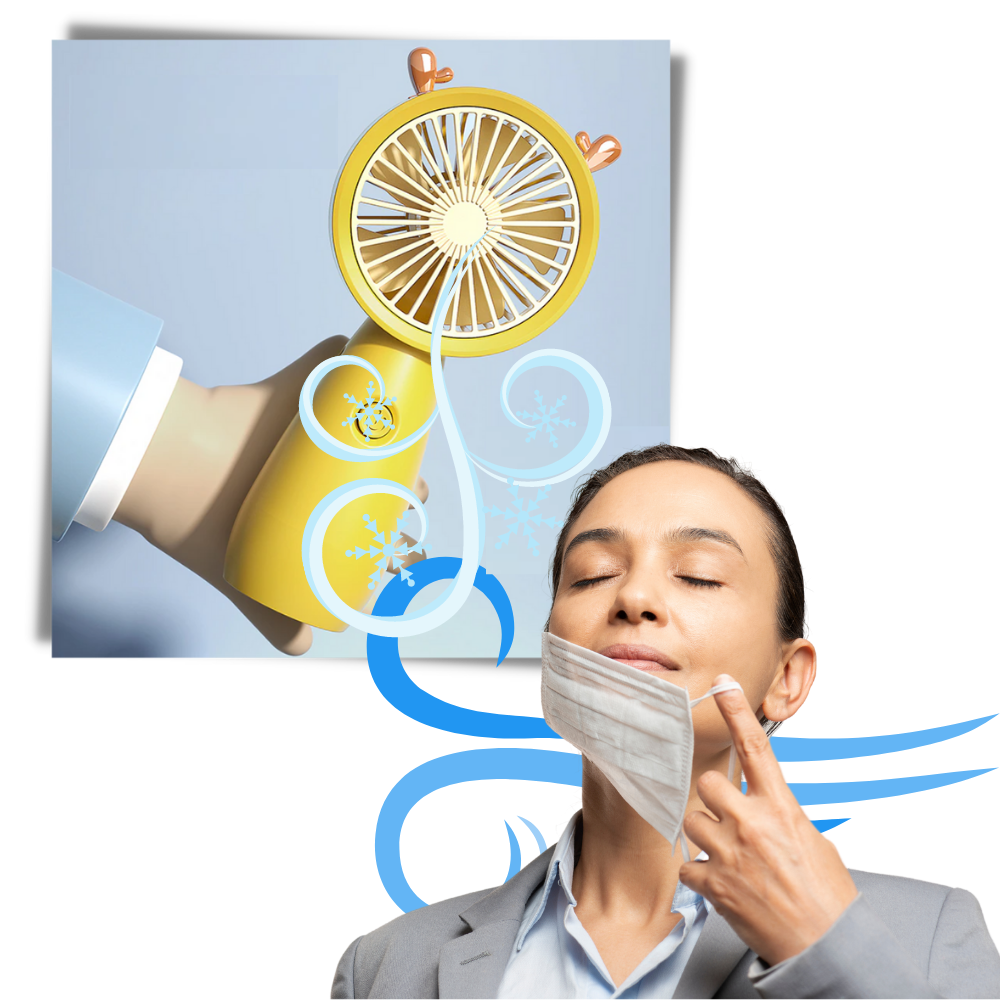 Mini USB Fan with Phone holder