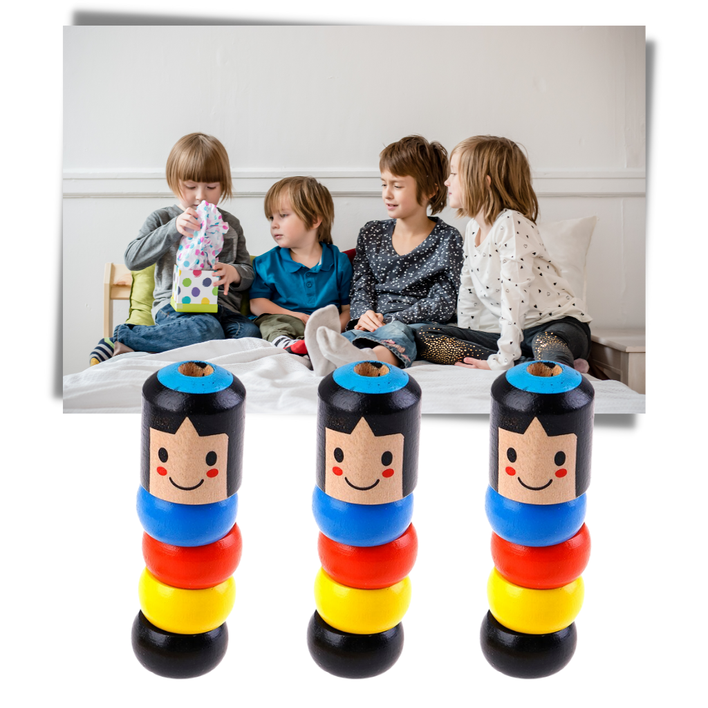Magic Unbreakable Wooden Man Toy