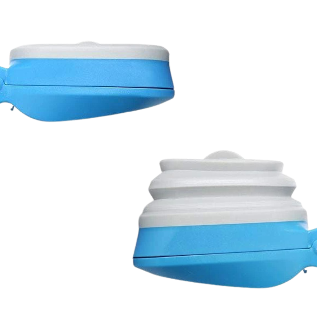 Foldable dog poop scoop with bag dispenser