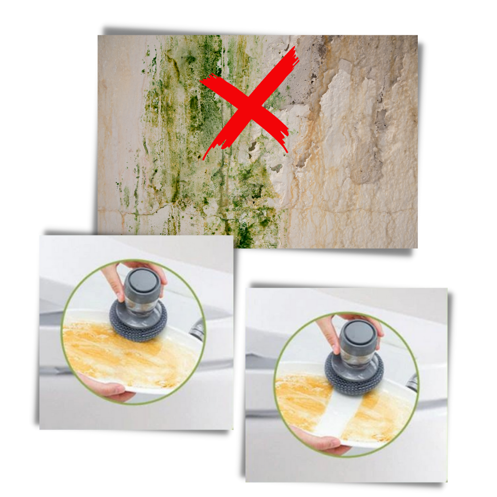 Soap Dispensing Palm Brush for Kitchen