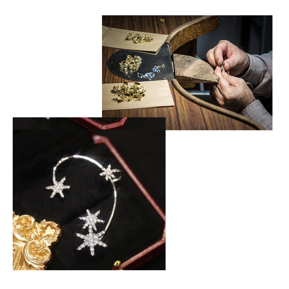 Pair of Zirconia Clip-on Fashion Earrings