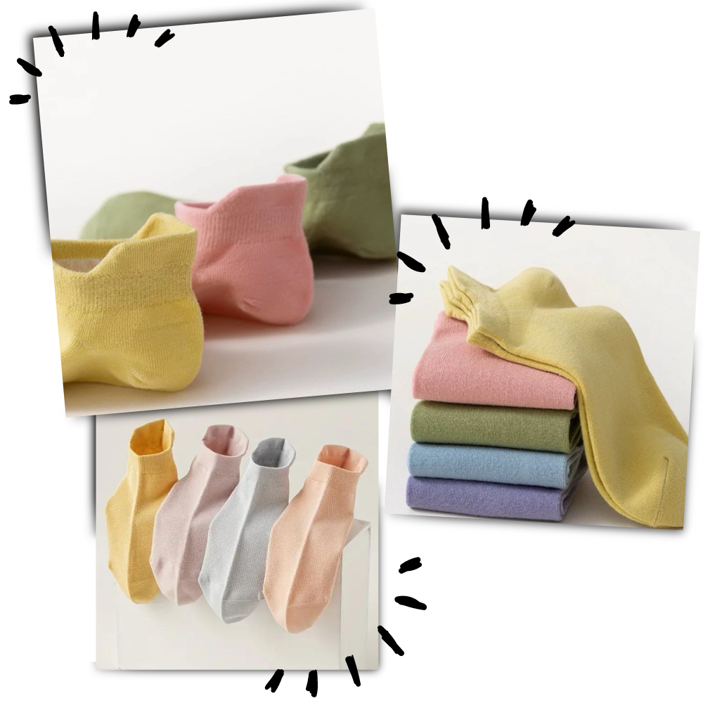 Breathable Cotton Soft Ankle Socks - Ozerty