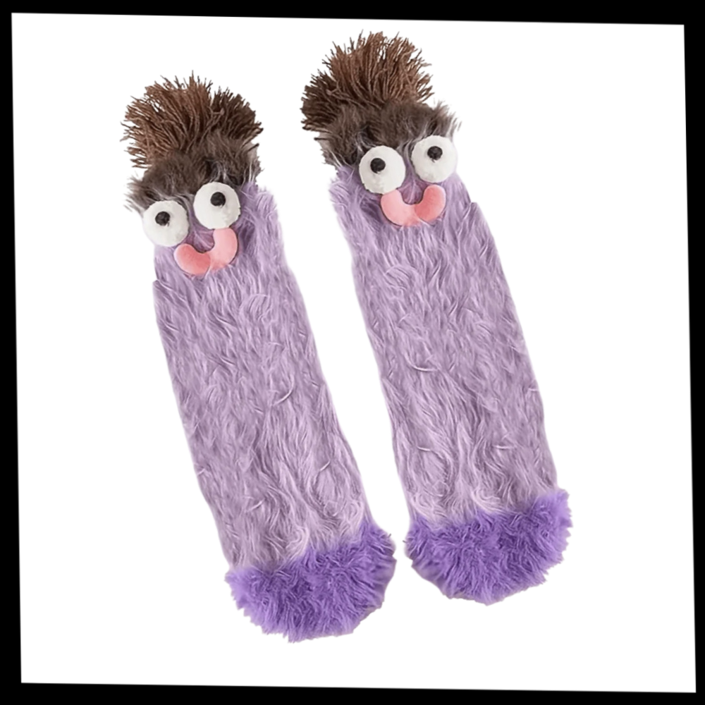 Coral Velvet Funky Socks - Ozerty