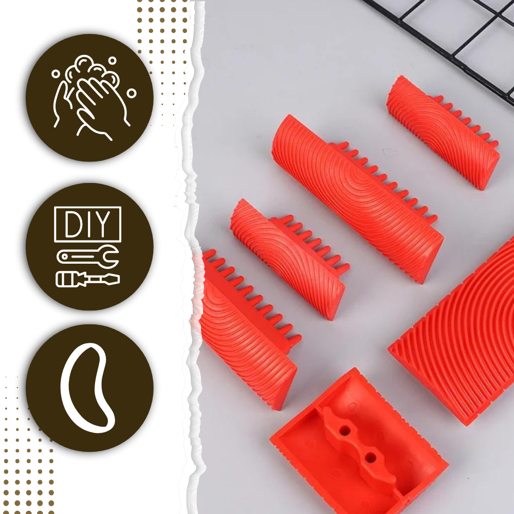 Double Rubber Wood Grain Tool - Ozerty