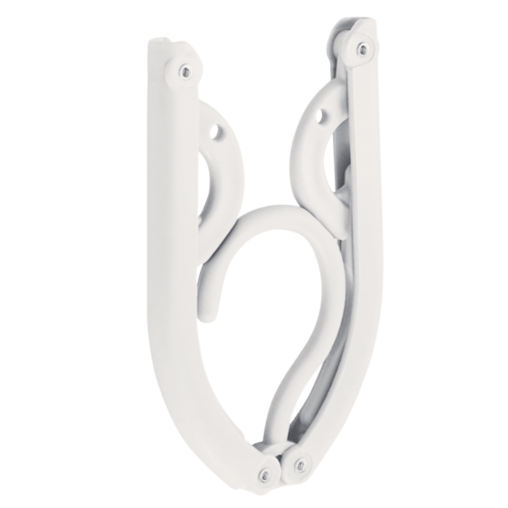 Dual-Size Foldable Clothes Hangers -White - Ozerty