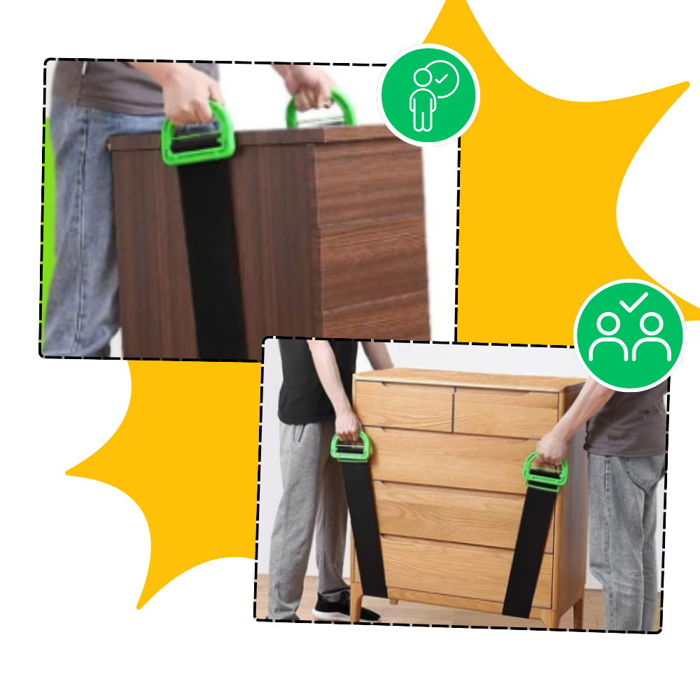 High Capacity Furniture Lifting Straps - Ozerty