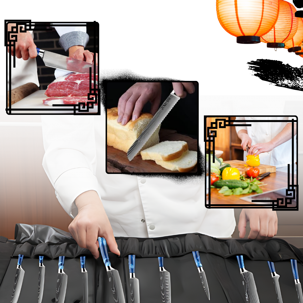 Ocean Blue Japanese Knives - Ozerty