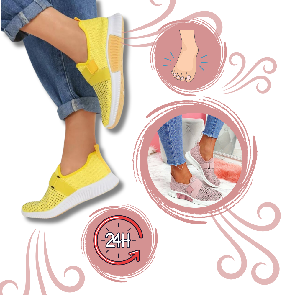 Ultra-Light Velcro Straps Orthopedic Sneakers - Ozerty