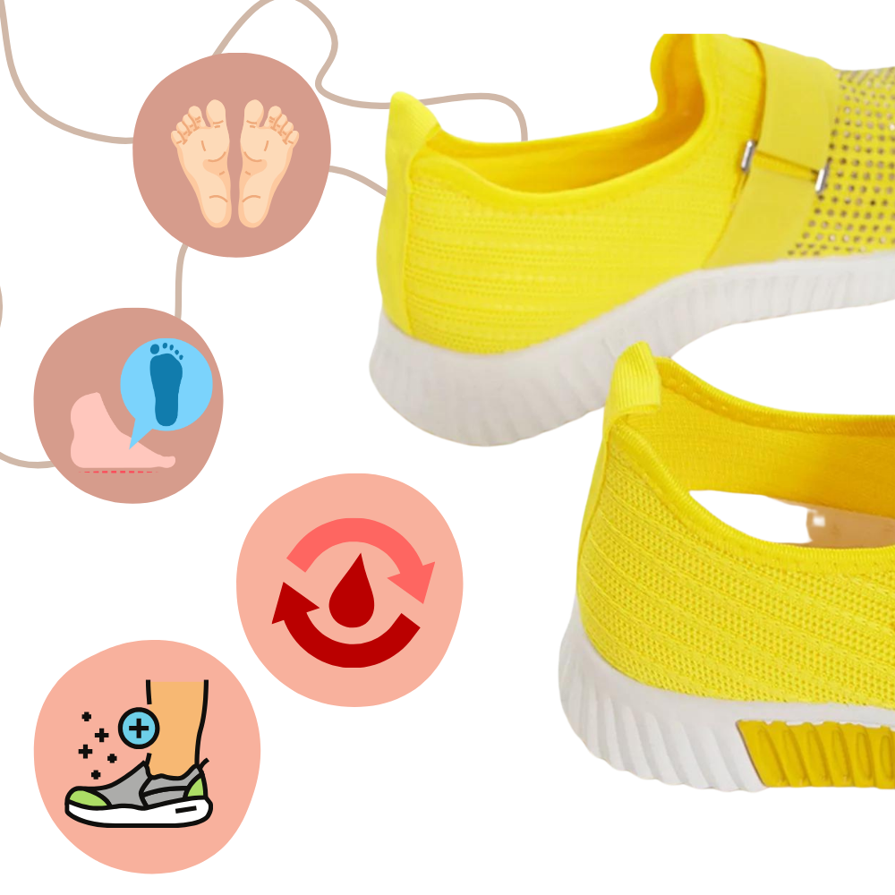 Ultra-Light Velcro Straps Orthopedic Sneakers - Ozerty