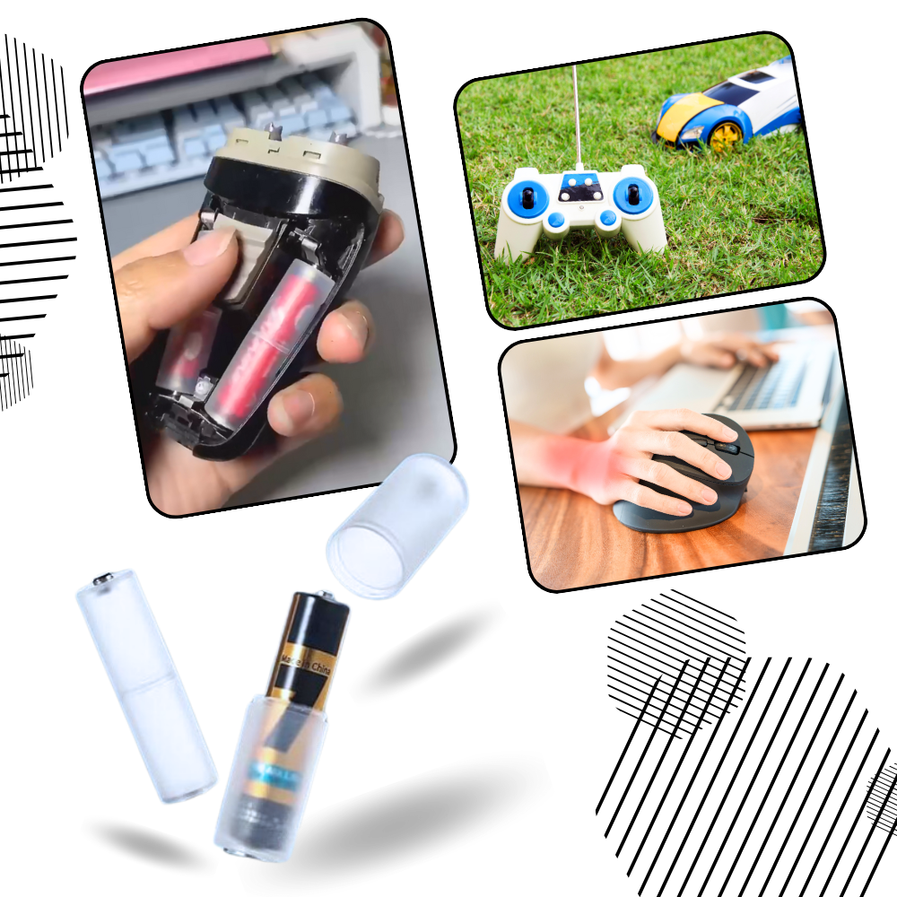 Universal AAA to AA Battery Converter - Ozerty