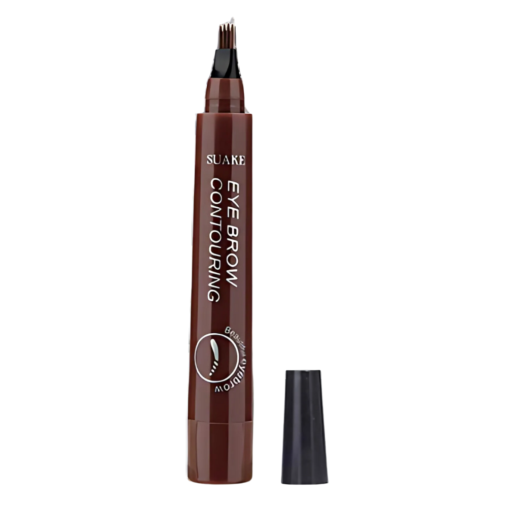 Waterproof Liquid Formula Eyebrow Pen -Dark Brown - Ozerty