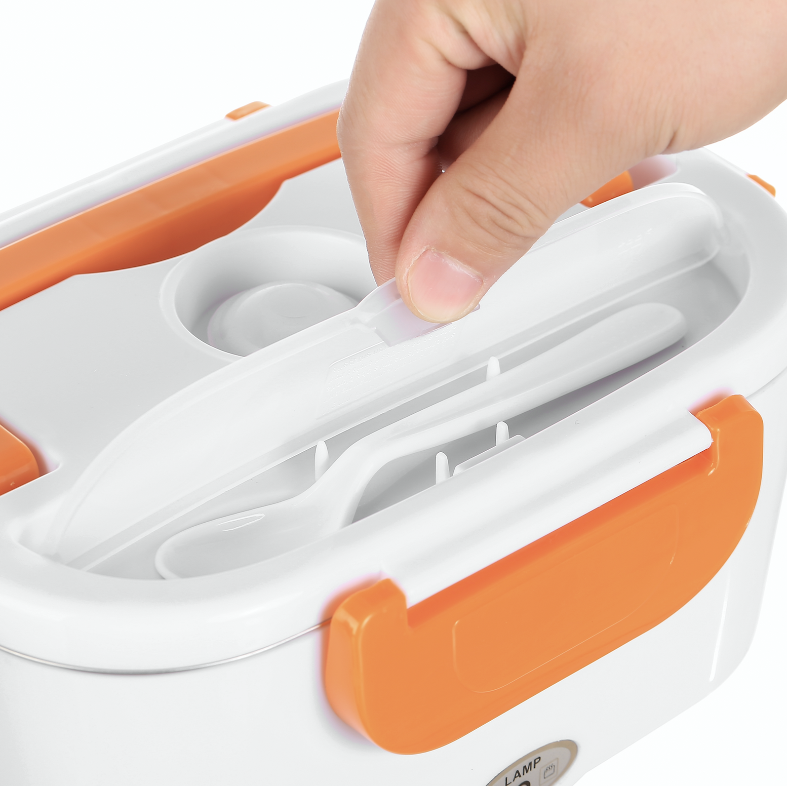 Electric and portable heated lunch box