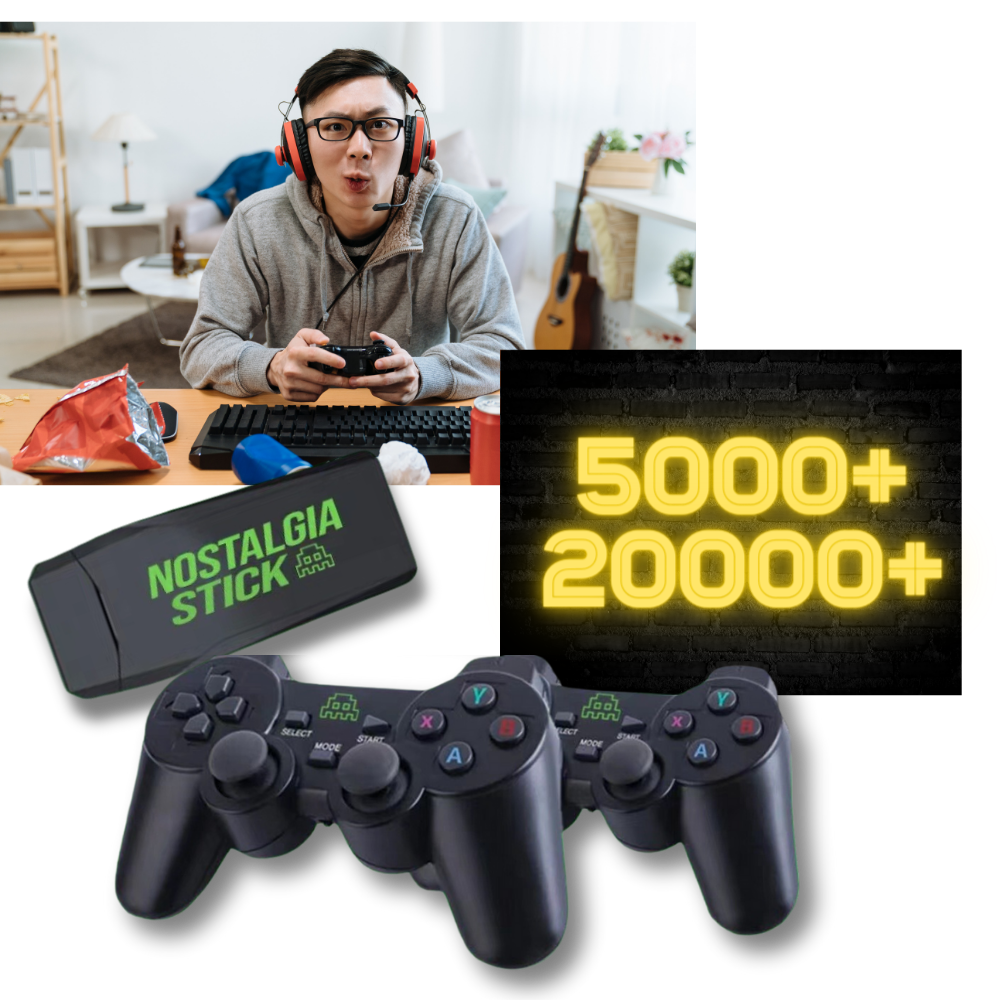 Retro Video Game Consoles & Stick