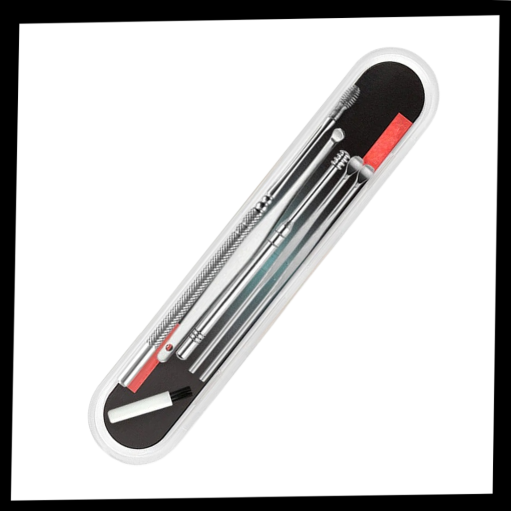 Stainless steel ear wax cleaner tool set