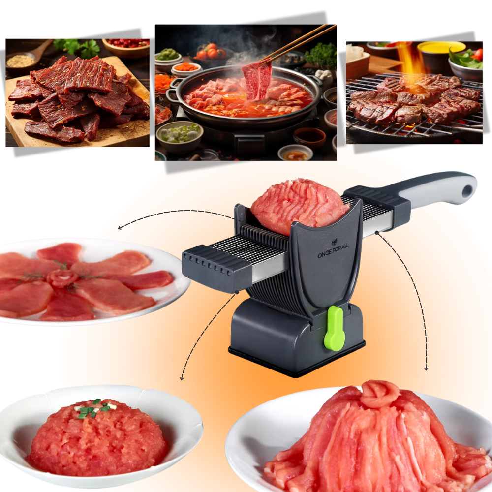 Adjustable Thickness Manual Meat Slicer  - Ozerty