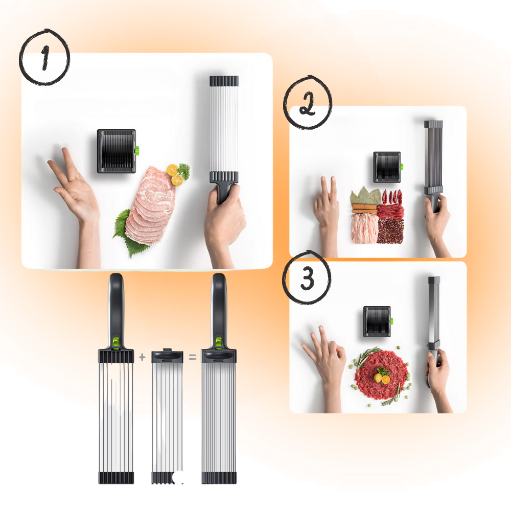 Adjustable Thickness Manual Meat Slicer  - Ozerty