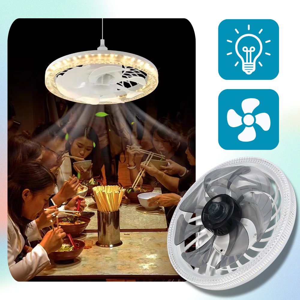 Aesthetic Ceiling Fan With Light And Remote  - Ozerty