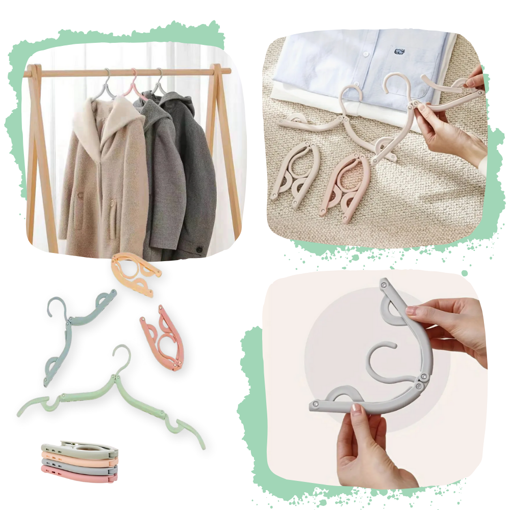 Dual-Size Foldable Clothes Hangers - Ozerty