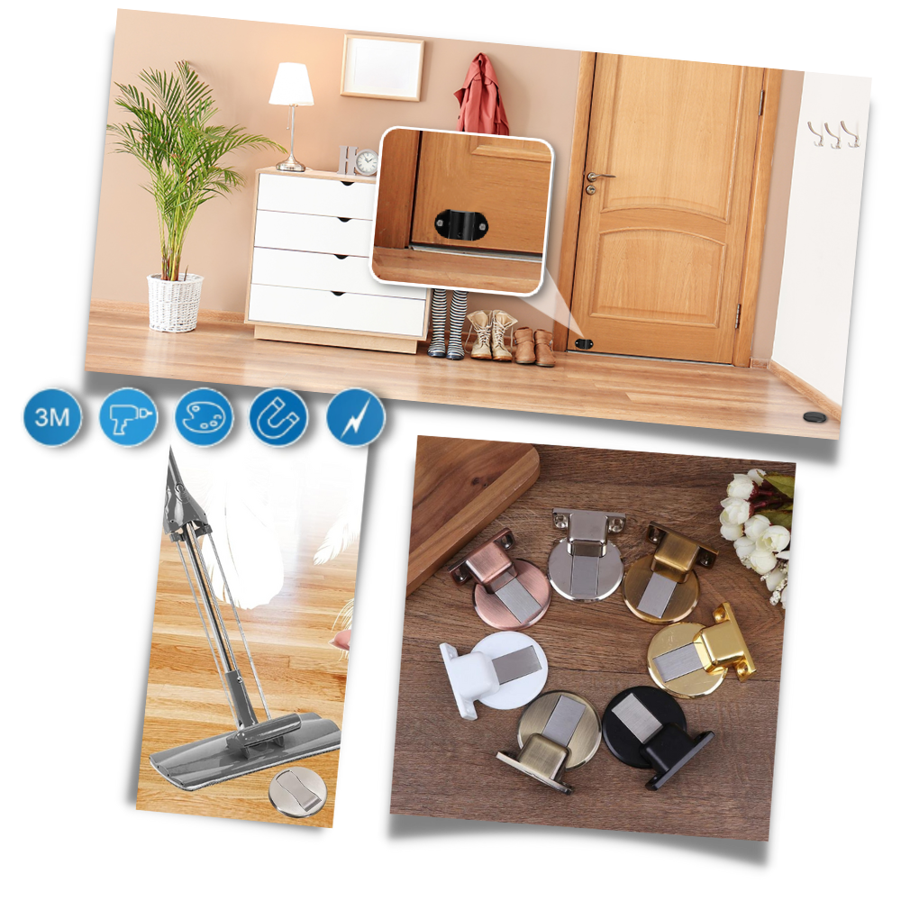 Magnetic Door Stopper in Stainless Steel

 - Ozerty