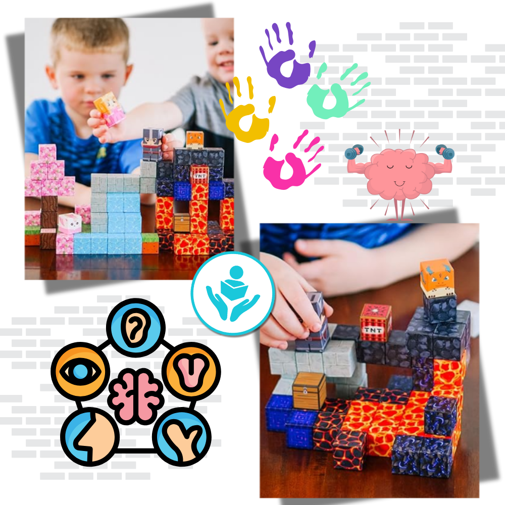 Educational Magnetic Minecraft Blocks - Ozerty