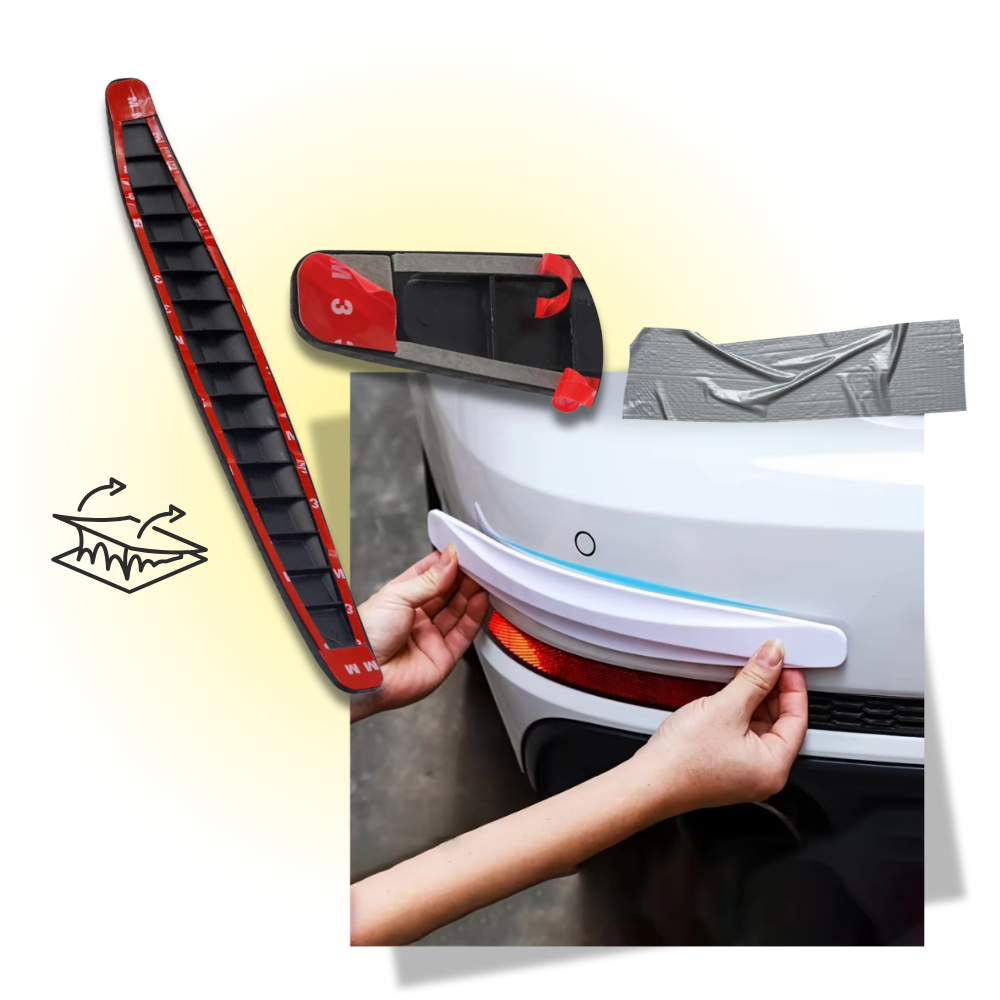 Reflective Car Bumper Protector Strips - Ozerty