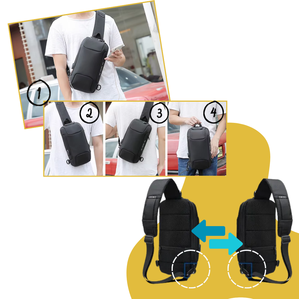 Secure Charge Crossbody Bag - Ozerty