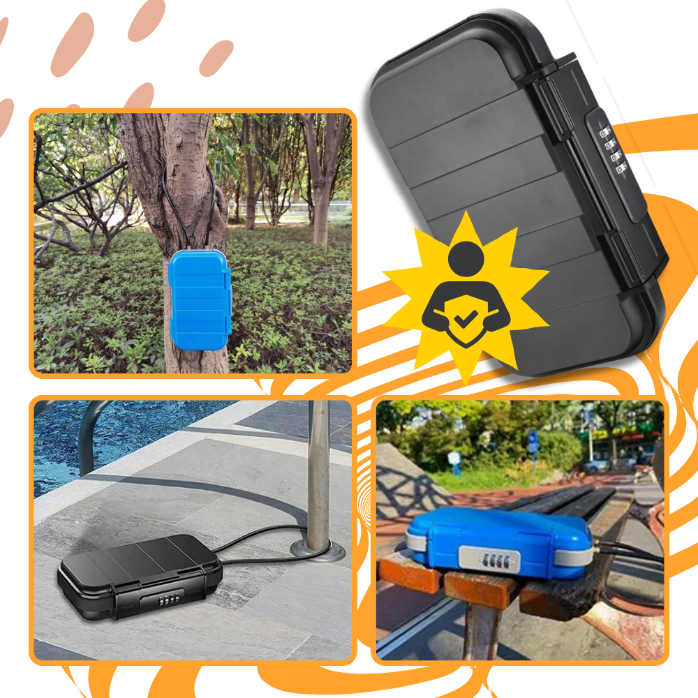 Waterproof Small Lockable Storage Box - Ozerty